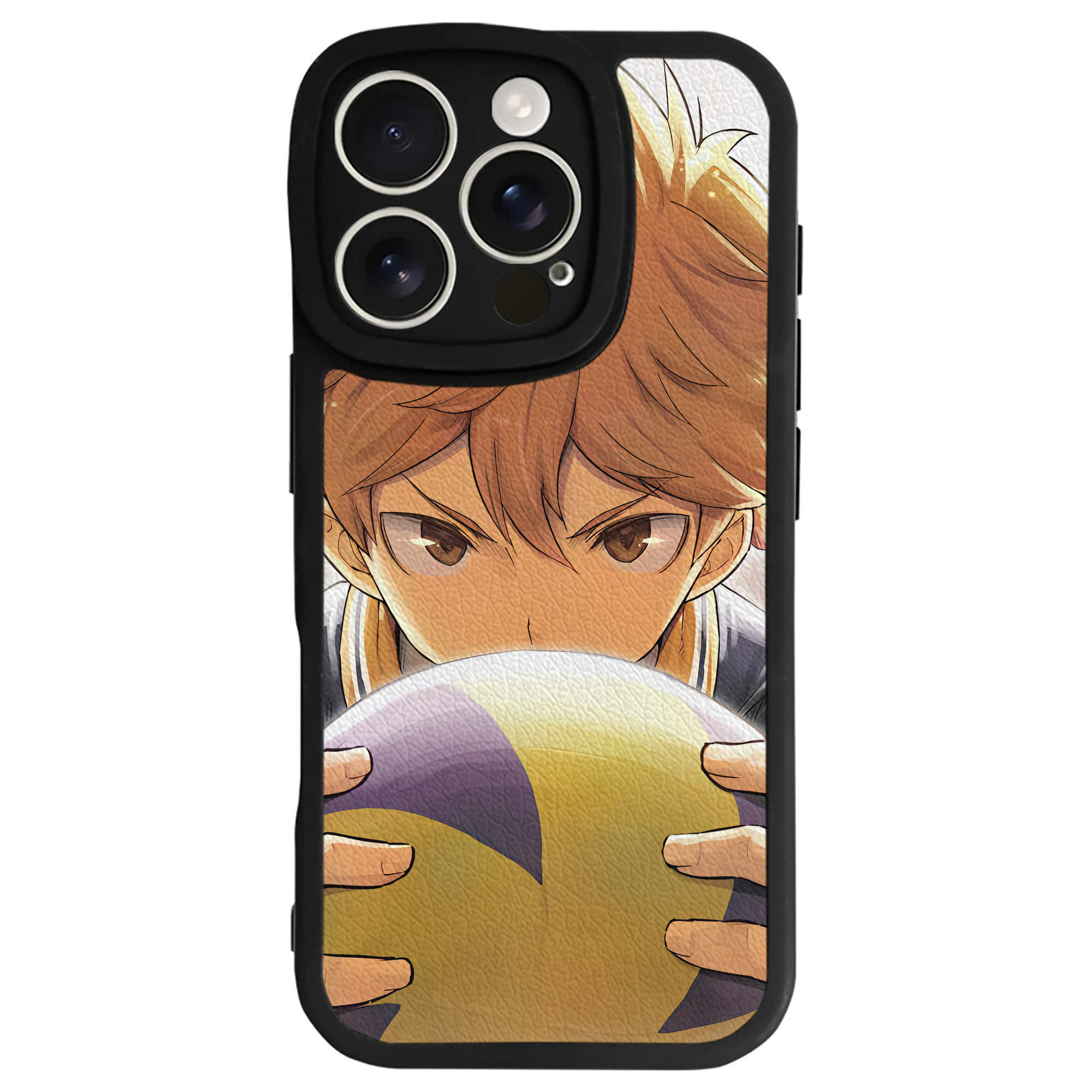（画像用） ハイキュー!! Haikyu!! 【iPhone 16シリーズ対応】シリコンスマホケース（レザー調） 材質：シリコン